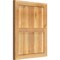 Ekena Millwork Framed Board-n-Batten Shutters, Rough Sawn Western Red Cedar, 21 1/2W x 26H, PR RBF06S21X026RWR - alternate 3